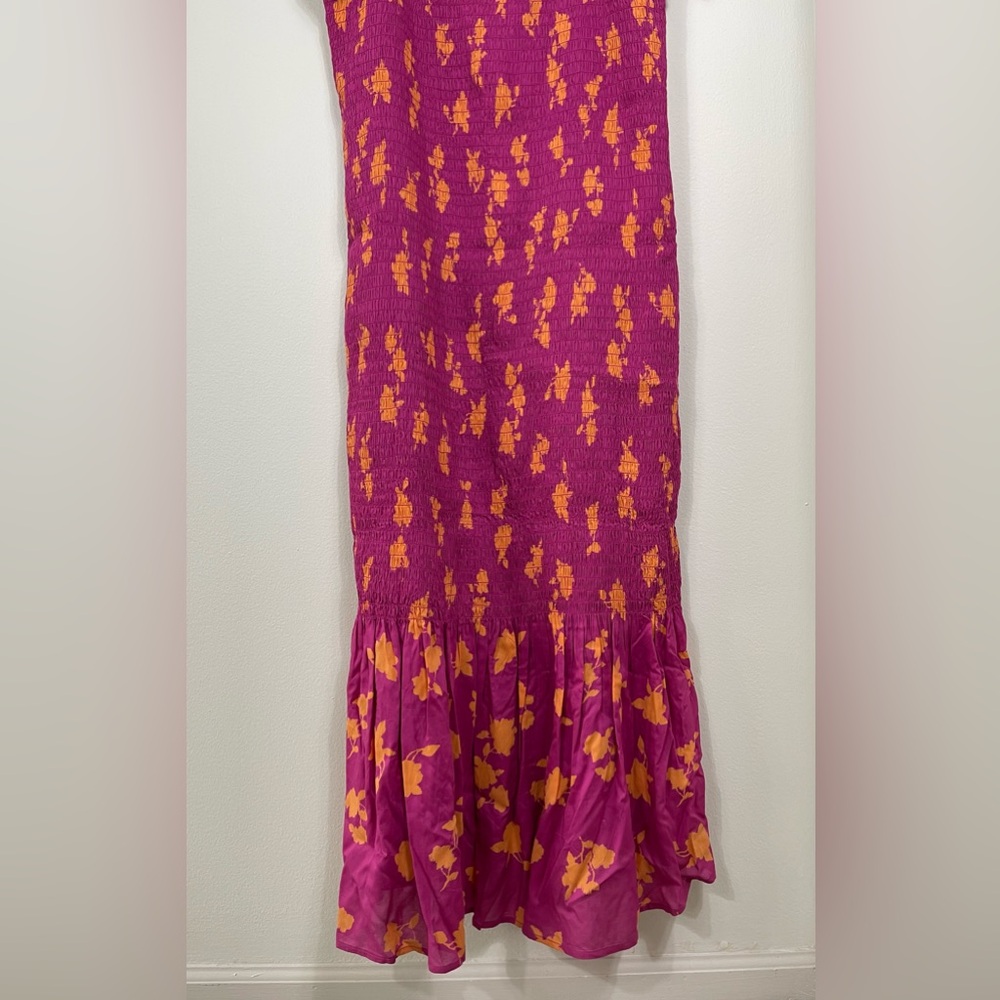 CELANDINE OFF-THE-SHOULDER SMOCKED
MIDI DRESS, Size XL NWT - Picture 12 of 15